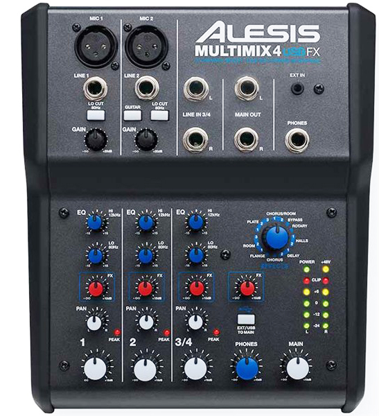 Leem, Alesis, SoundKing, Oasis Alesis MultiMix 4 USB FX